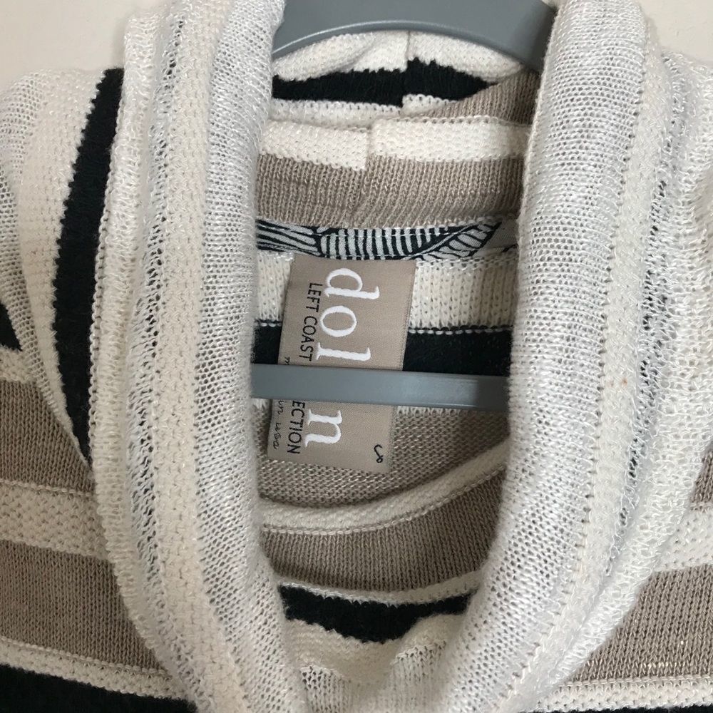 Anthropologie coastal Dolan striped cowl neck sweater size small - Picture 5 of 6